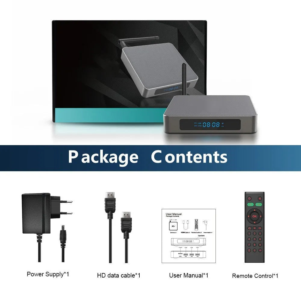 Android 8K set-top box with HDMI port and RK3566 processor for high-definition media playback