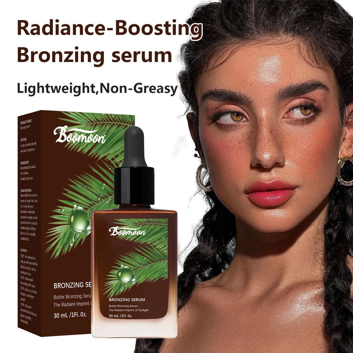 Bronze Black 30ml contact lens care solution bottle for RGP lenses measuring 101x45.3mm