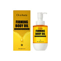 60ml bottle of tightening and wrinkle resistant body oil with ingredients including pistachio seed oil.