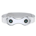 Far infrared lumbar massage belt, white, 25x8.5cm, rechargeable with Type-C, 3 gears