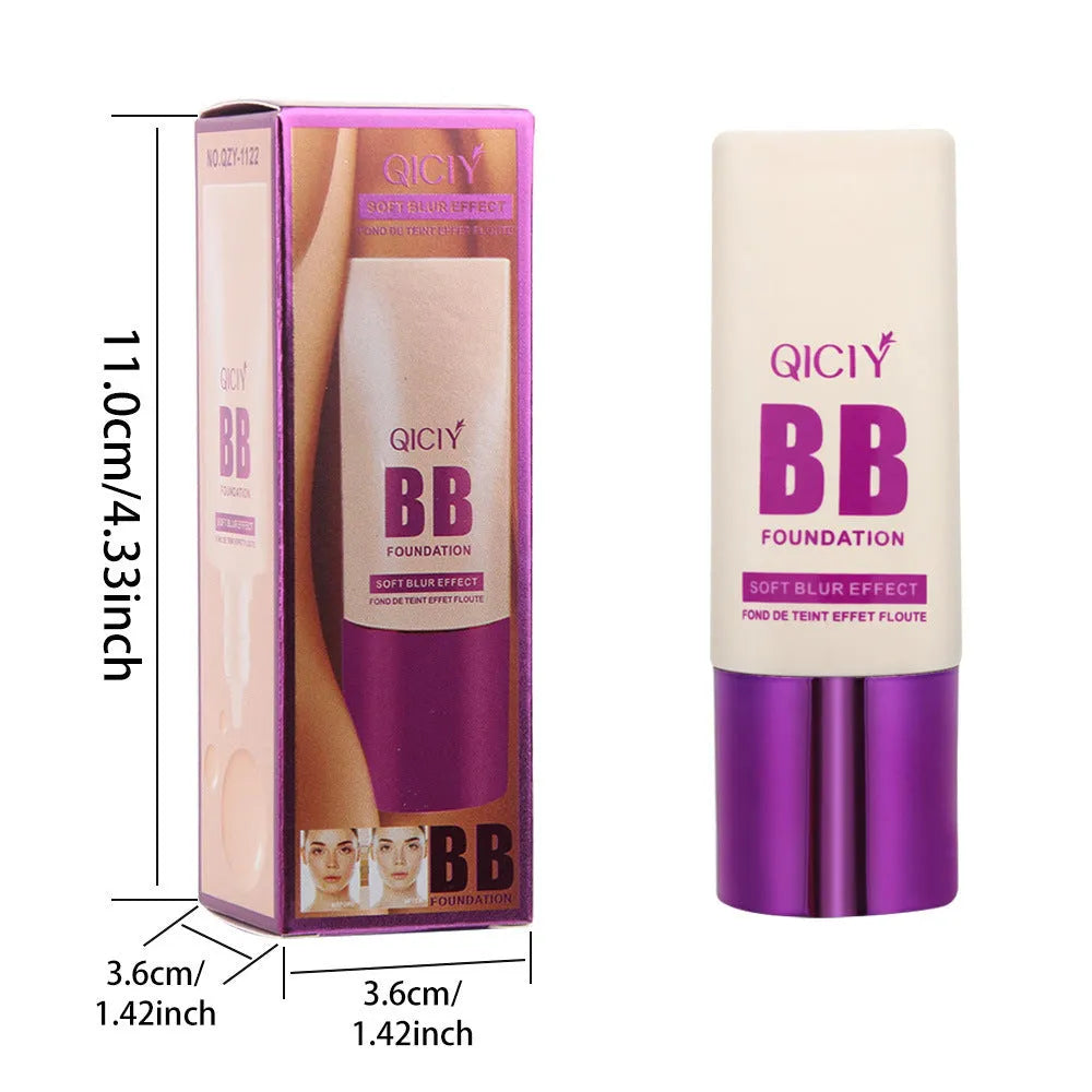 Feeding bottle dispenser for brightening BB cream liquid foundation in 10 shade options.