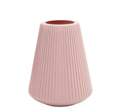 Colourful melamine plastic flower vase for home decor and office styling
