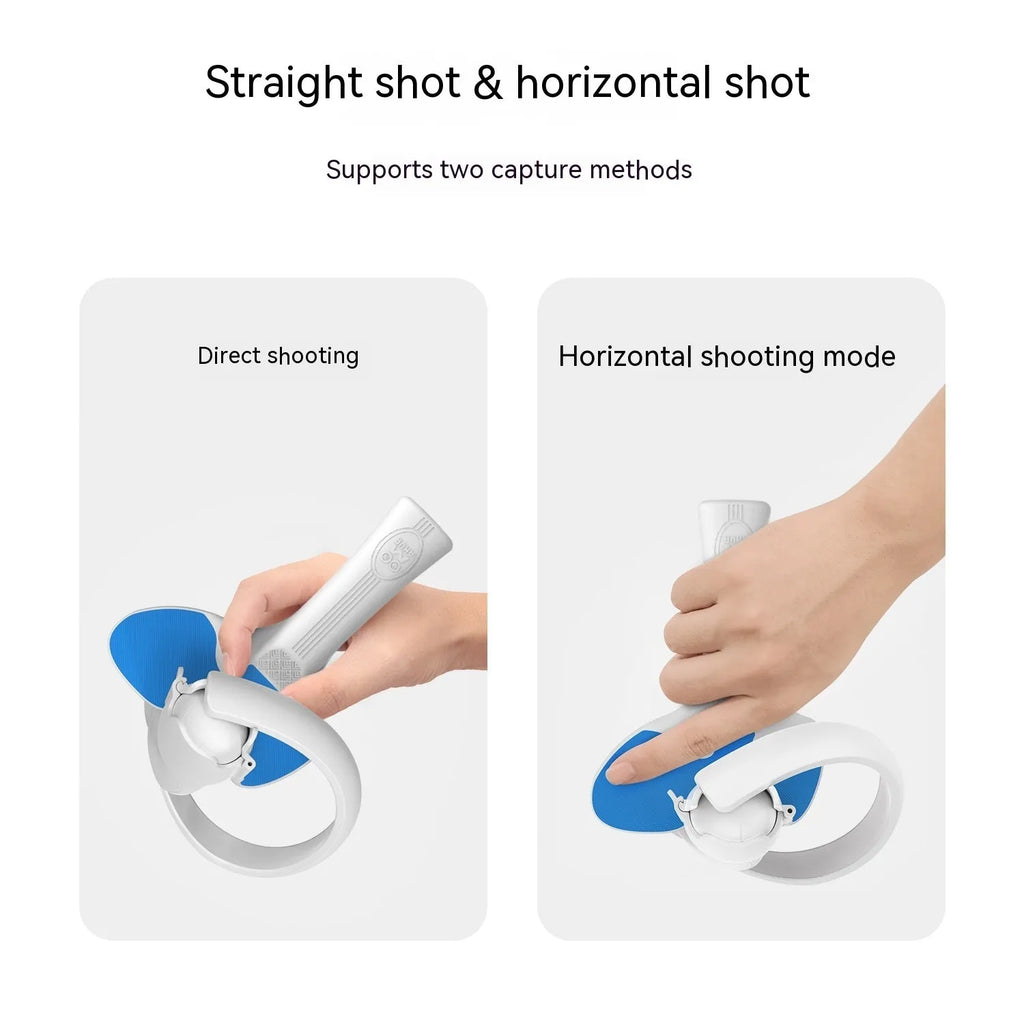 Red and blue PICO 4 VR controller hand grip accessory for table tennis games