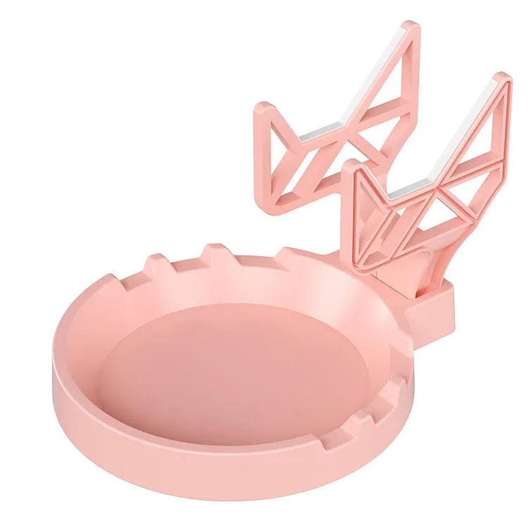 ABS plastic wall hanging rack for game controllers in black, white and pink colours with adhesive mounting