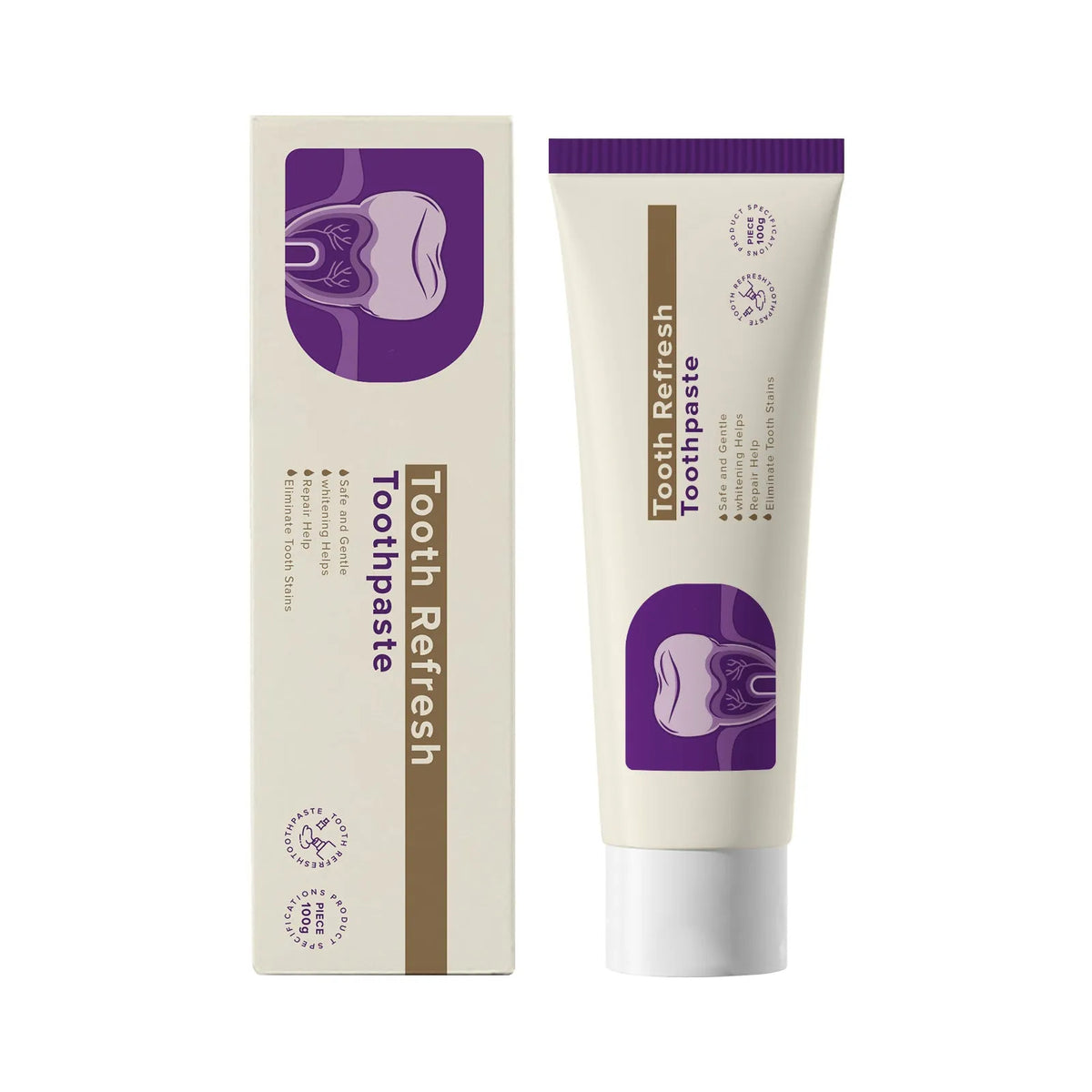 Spearmint oil pulling rinse set with one mouthwash and one toothpaste, mint formula with clove and peppermint oils