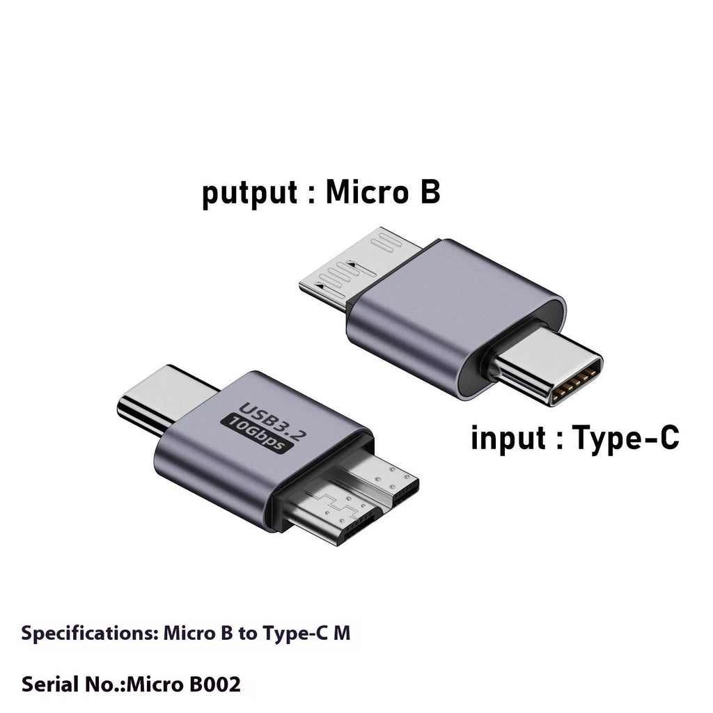 Micro USB B male to female adapter converter cable for charging and data transfer connectivity