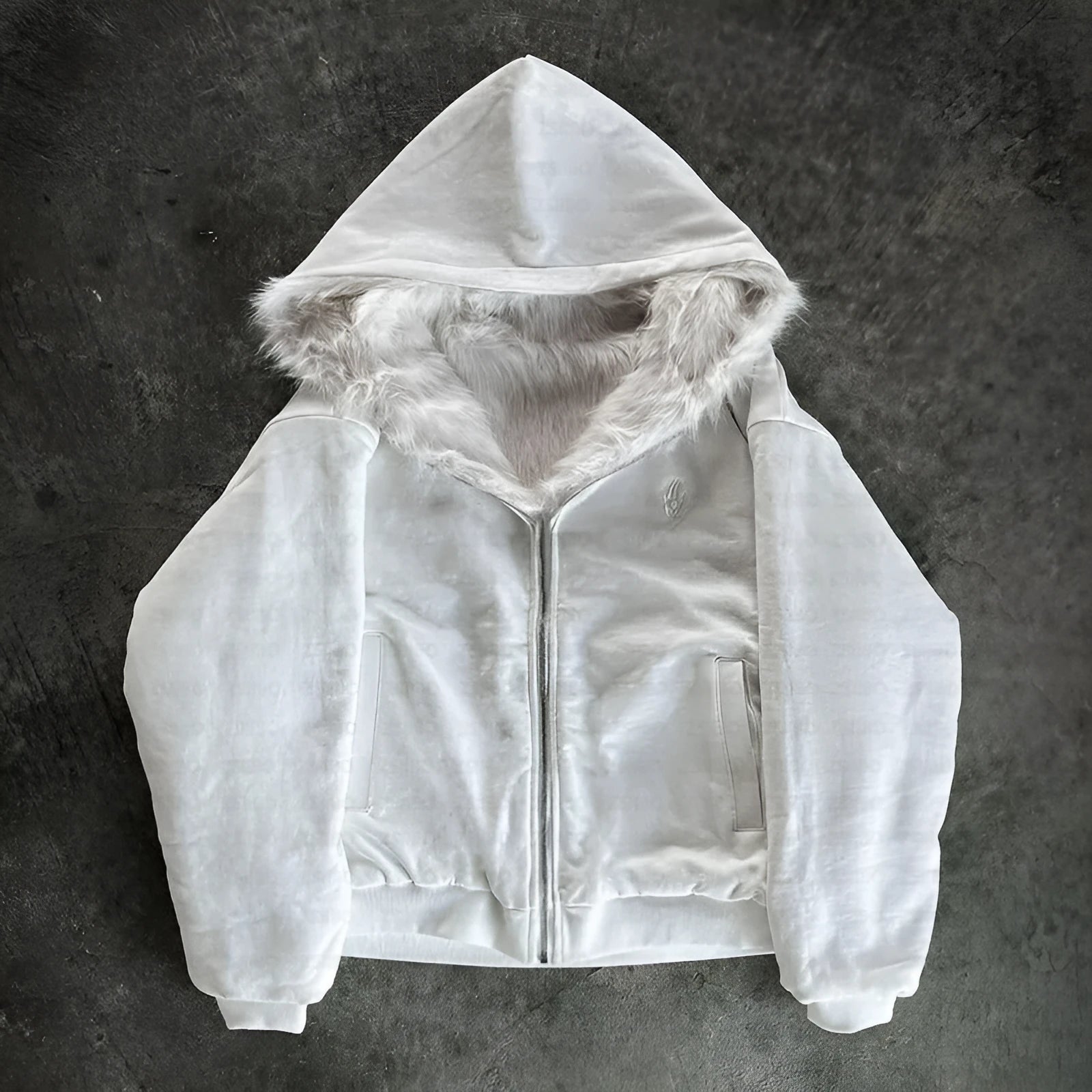 Casual baggy cardigan-style coat in black or white for men and women