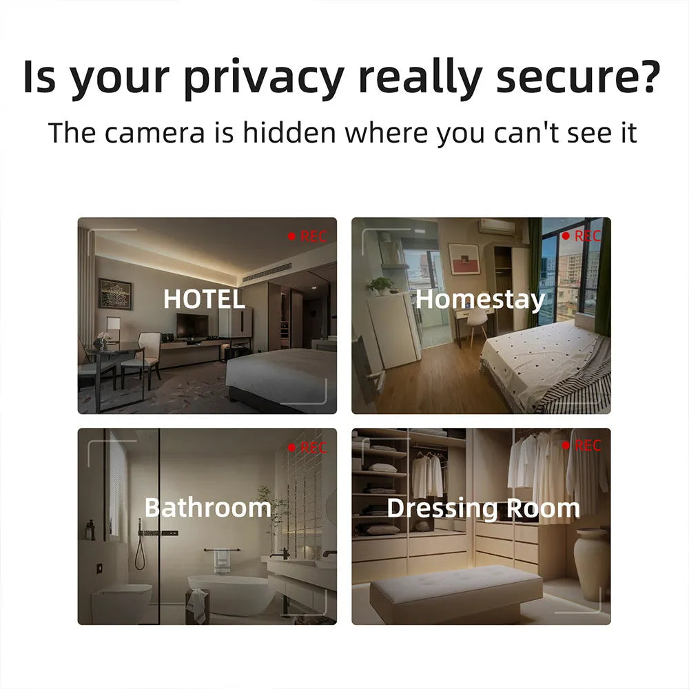Compact infrared camera detection device with 5 metre range for finding hidden cameras