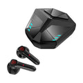 Wireless Bluetooth gaming headset with low latency technology and compact ABS plastic construction