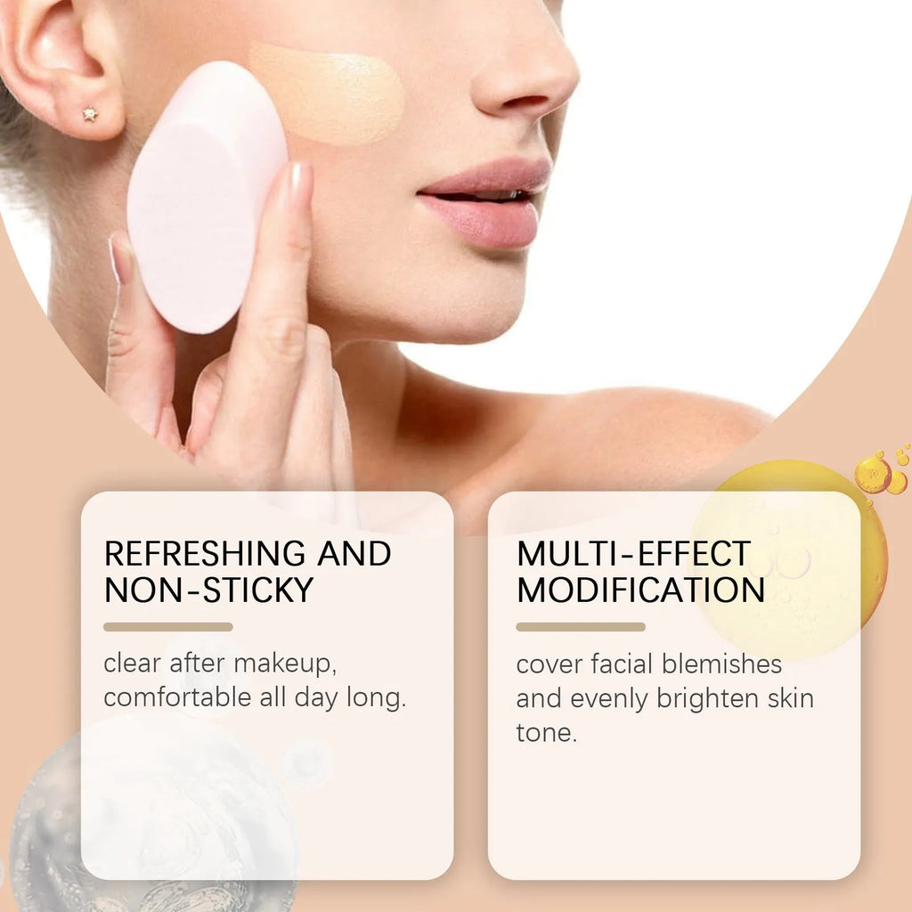 A 3.5ml tube of medium skin tone liquid foundation and concealer on a beauty product background.