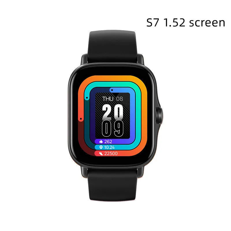 GT20 smartwatch with alloy case showing black colour option and touch screen display