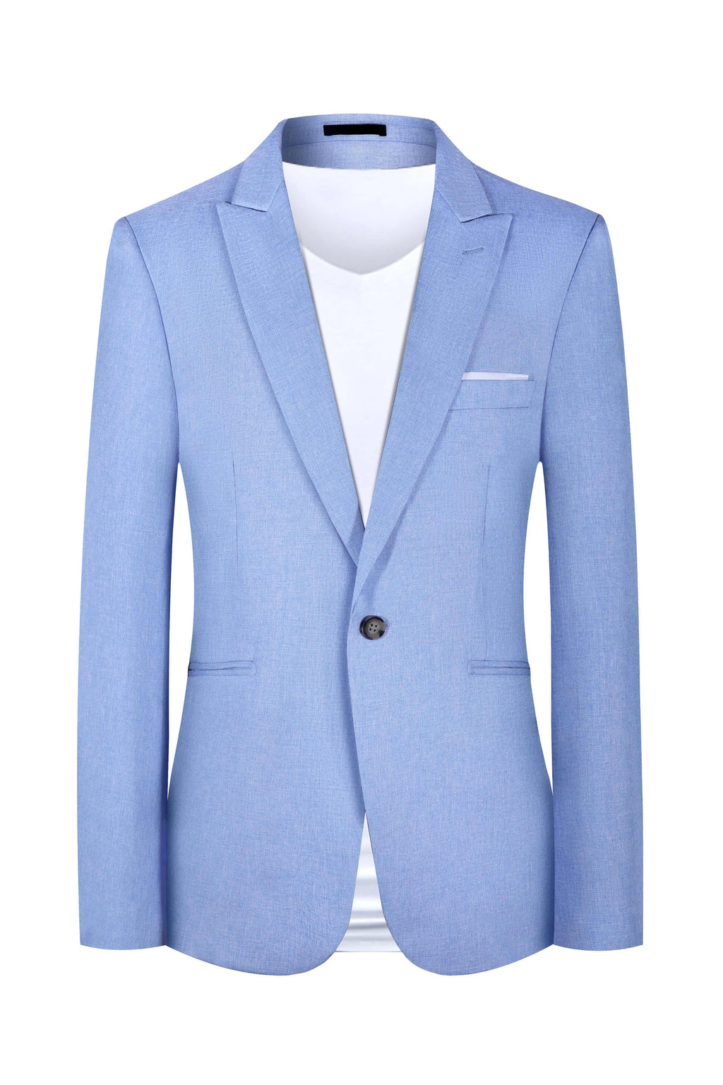 Men's lightweight western-style casual suit in pink or light blue for spring and summer wear