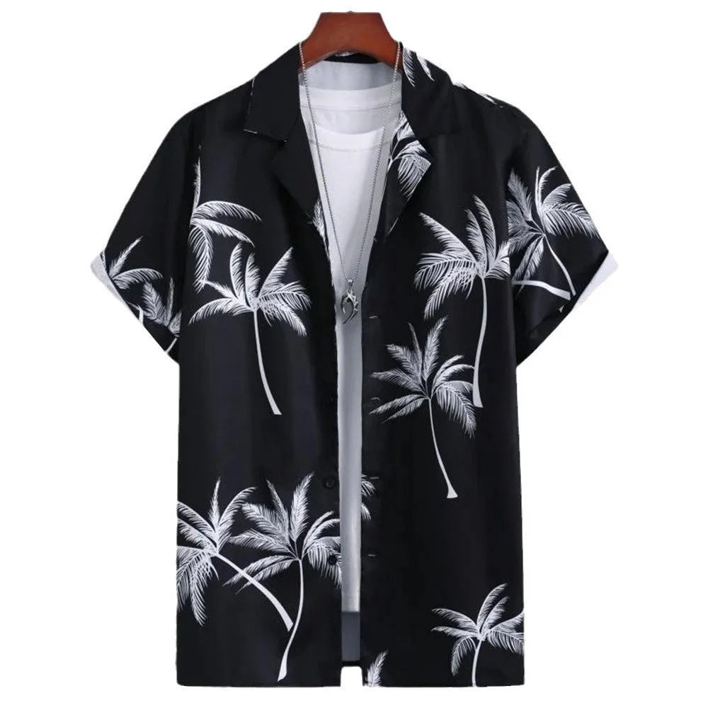Men's camouflage pattern short sleeve t-shirt with 3D digital printing