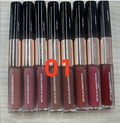 C-L021 Double-head Non-stick Cup Lip Gloss in assorted colours with dual applicator tips visible