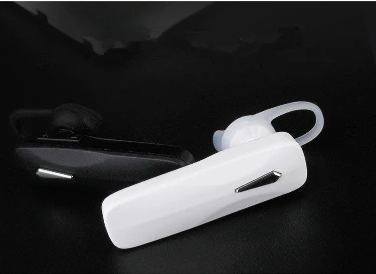 M163 Bluetooth car headset device in black or white colour with control buttons
