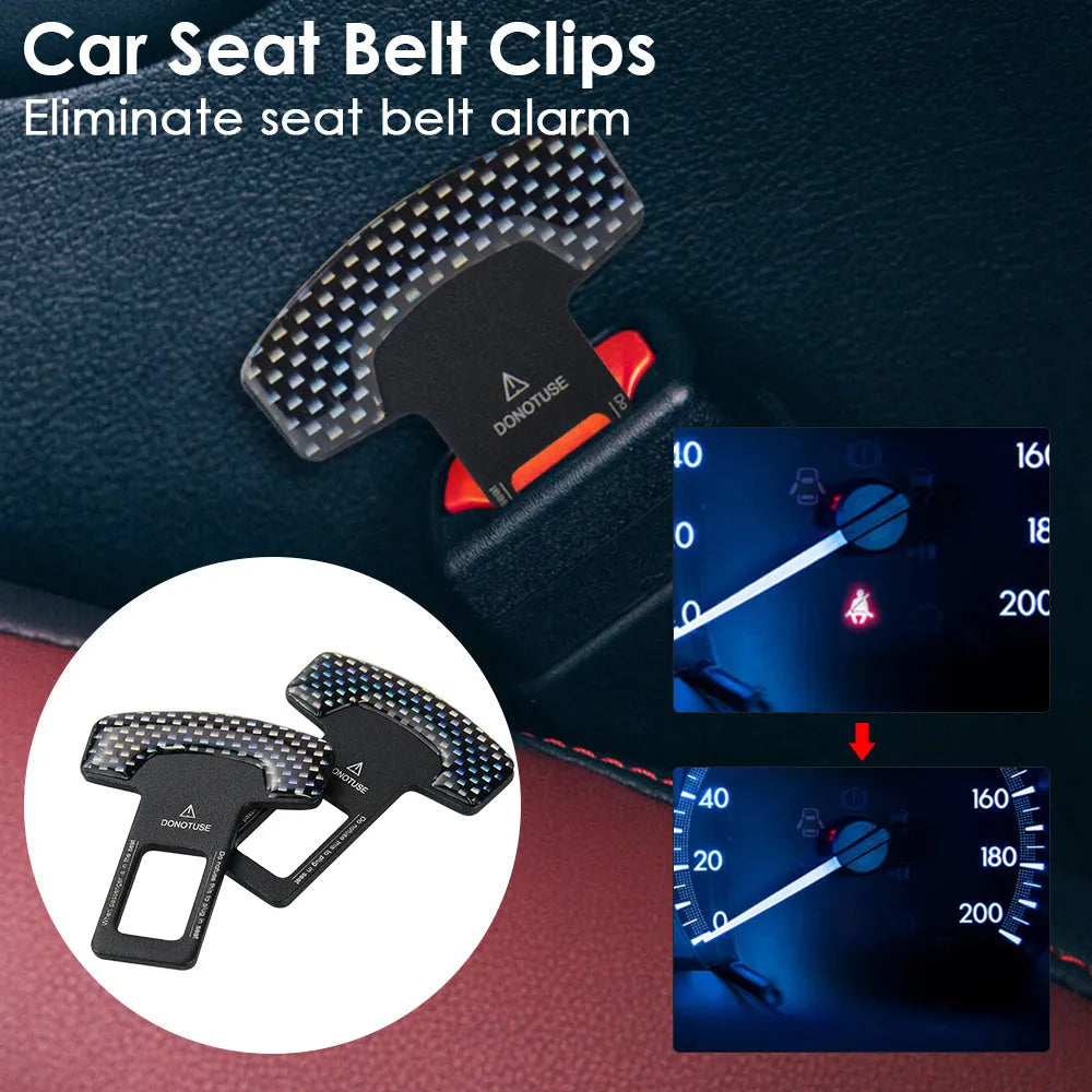 Aluminium keychain bottle opener with frosted carbon fibre finish and 2.1 cm buckle pick head.