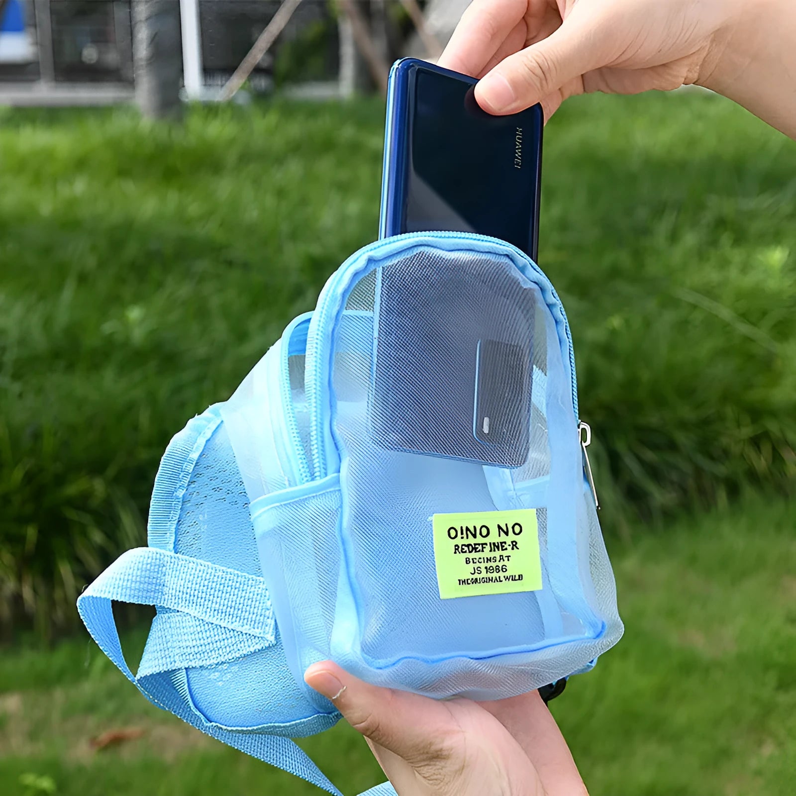 Solid colour dog backpack carrier made from breathable polyester fabric for small pet transport.