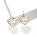 A pair of gold-coloured alloy clip-on earrings for women with a natural style.