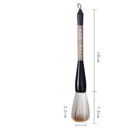 Large traditional Chinese painting brush with sheep hair nib for calligraphy and ink painting