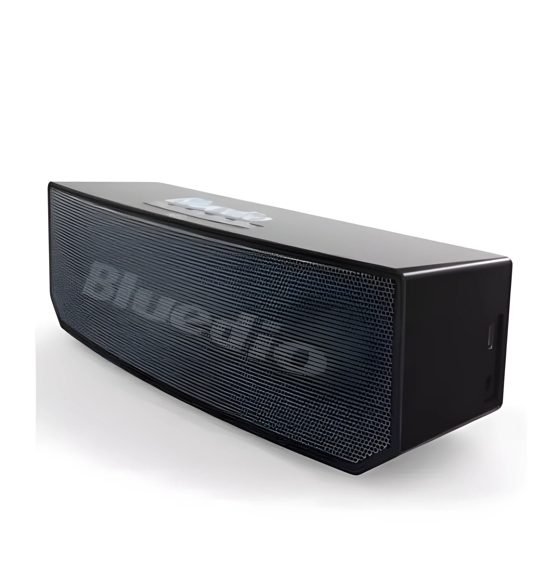 Black BS-6 Bluetooth smart speaker with compact 227x68x74mm dimensions