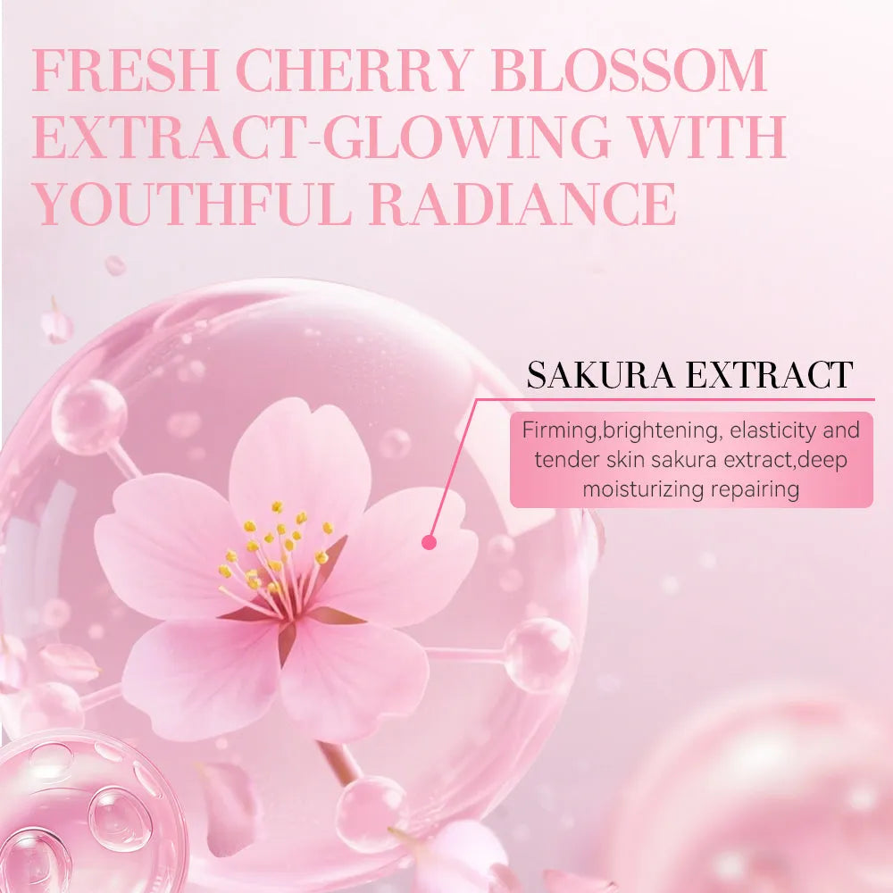 5pcs facial skin care set with cleanser, toner, lotion, eye cream and serum for whitening and moisturising