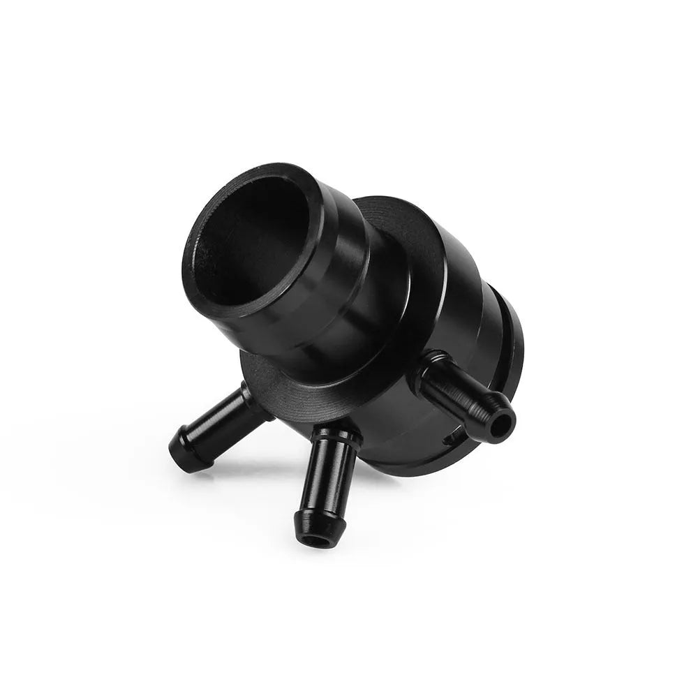 Brass and aluminium vacuum adapter tee pipe for second generation engines in black or titanium colour