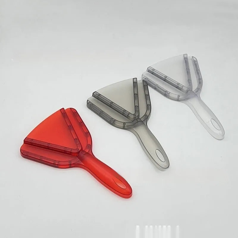 Telescopic adjustable can opener and bottle opener with non-slip handle in red, clear, or grey.