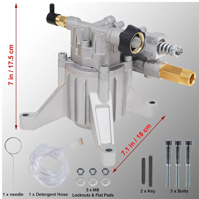 P170 cast aluminium slant plate pump for petrol pressure washers