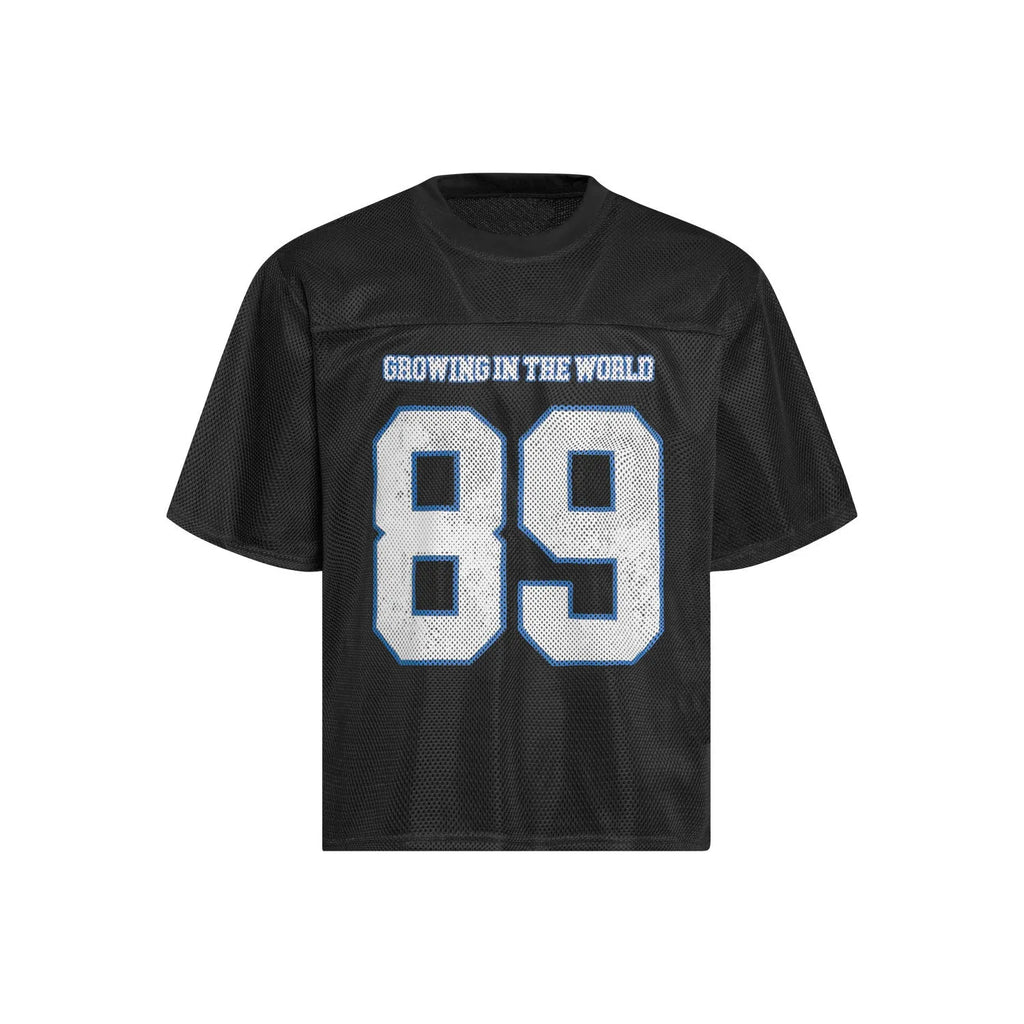 Loose-fitting casual T-shirt in black or white with short sleeves, Asian sizes available
