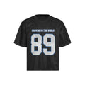 Loose-fitting casual T-shirt in black or white with short sleeves, Asian sizes available