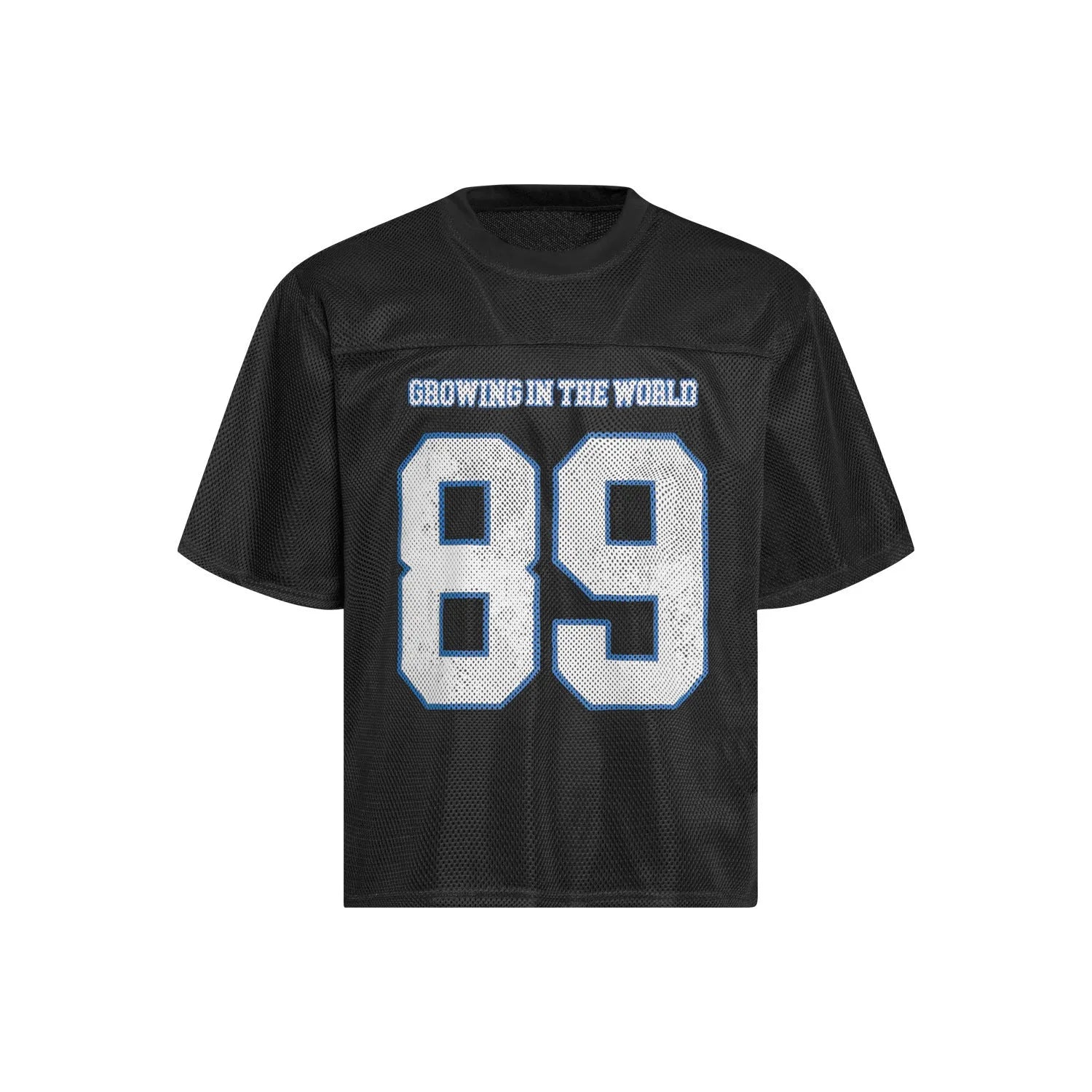 Loose-fitting casual T-shirt in black or white with short sleeves, Asian sizes available