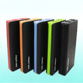 20000mAh power bank portable charger in blue green orange red or black with dual output charging ports