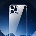 Custom clear silicone iPhone case showing transparent design with personalised film artwork, compatible with models 11 to 16 Pro Max