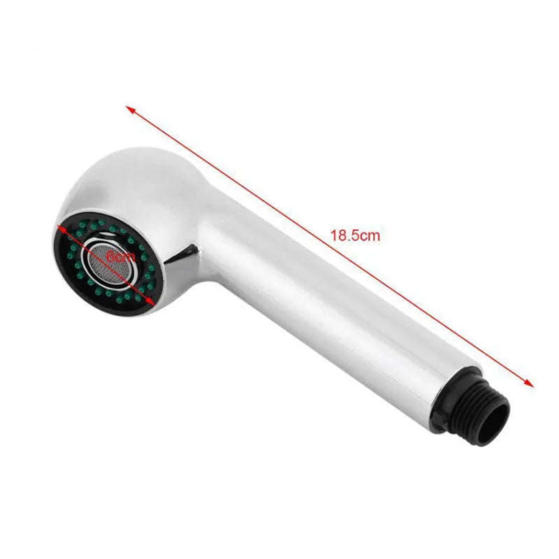 Chrome plated pull out spray shower head replacement for kitchen and bathroom taps with spray function