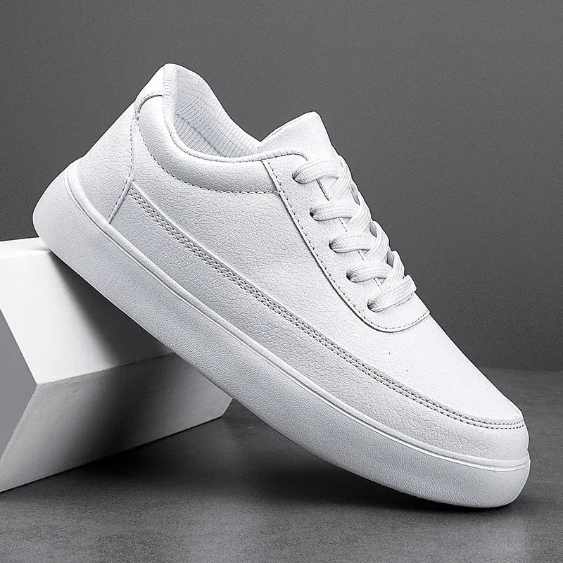 Women's leather lace-up casual flat shoes in gold, silver, and white colour options