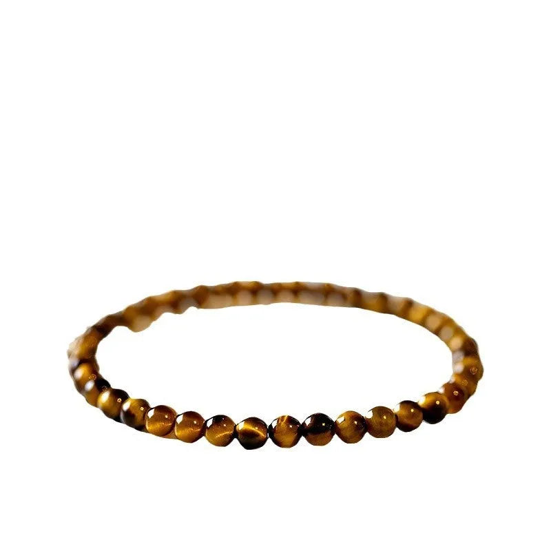 New Chinese style Tigereye bracelet with geometric round beads in 4mm 6mm 8mm sizes