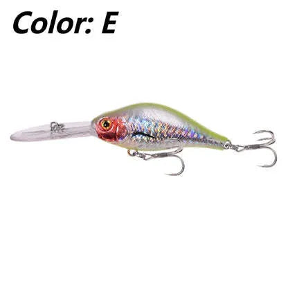 Floating Rock Little Fat Man 10.5cm deep diving mino fishing lure in multiple colours