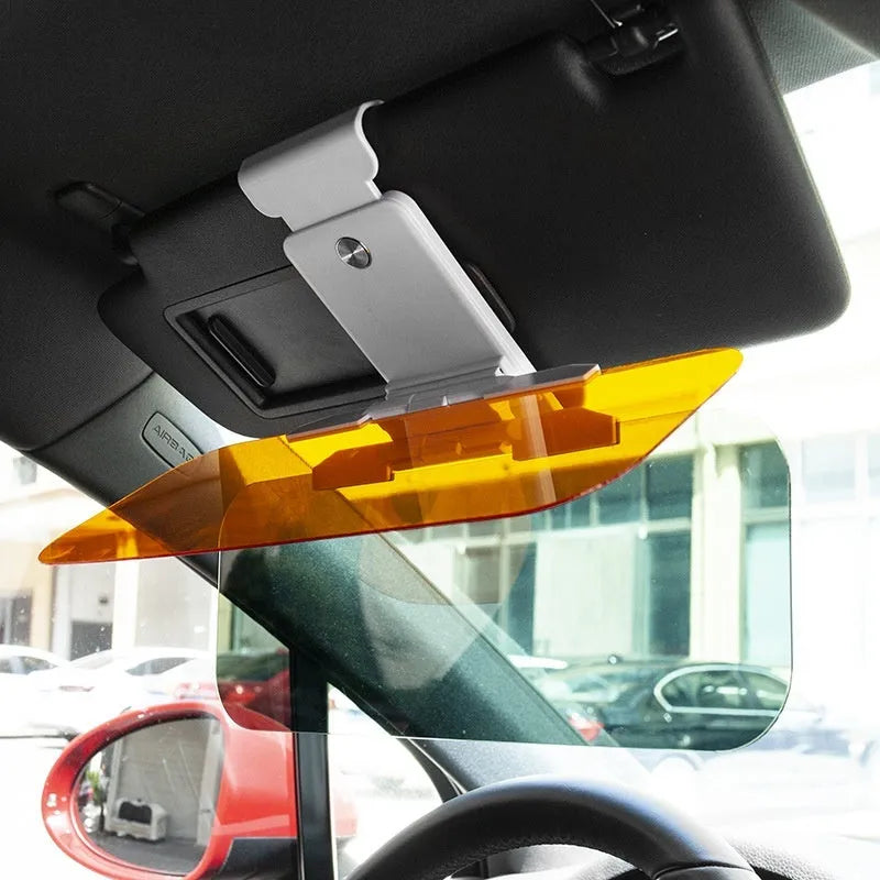 Anti-high beam goggles dual-use car sun visor with acrylic lens and multiple fitment options