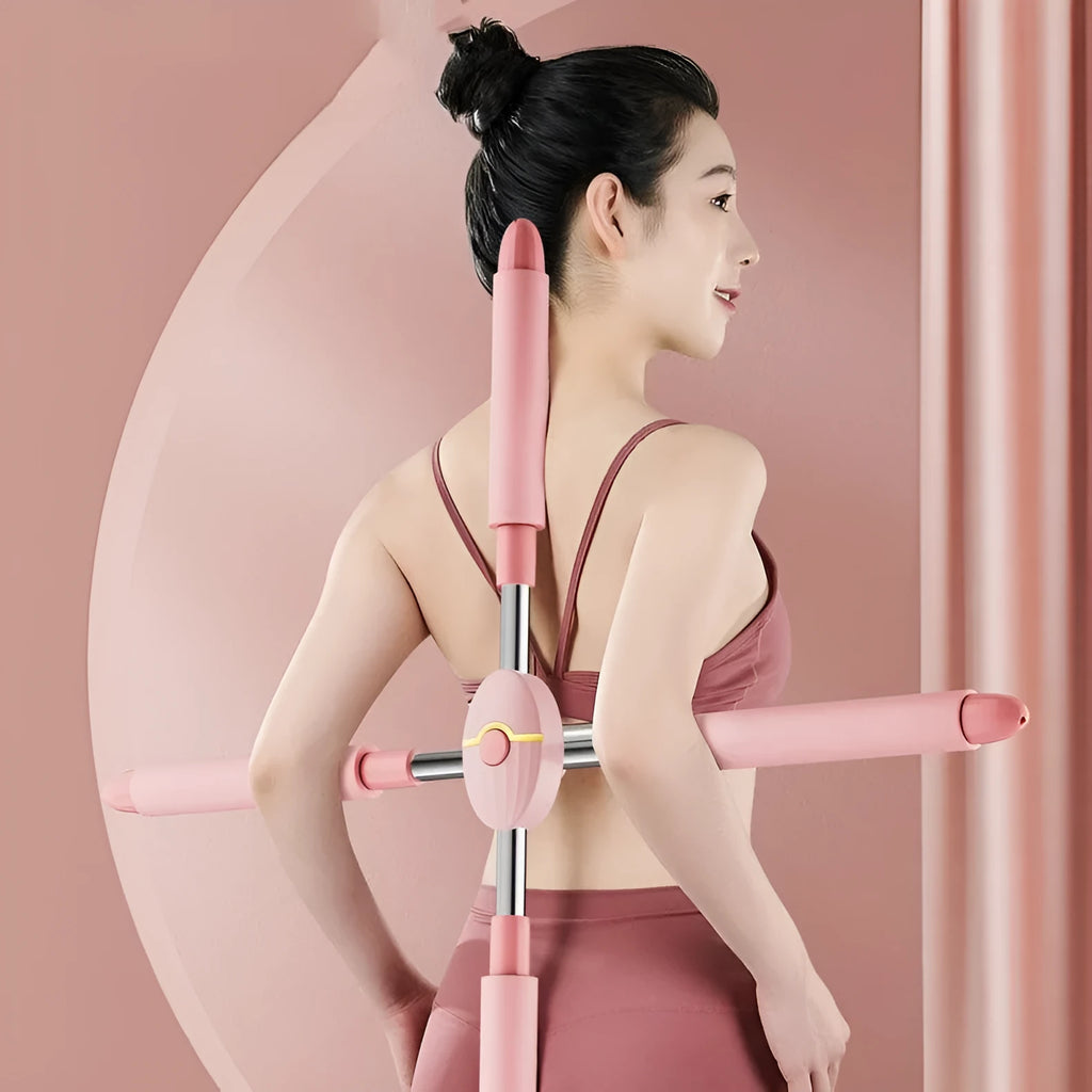 Children's adjustable open back stick for yoga and fitness body shaping exercises