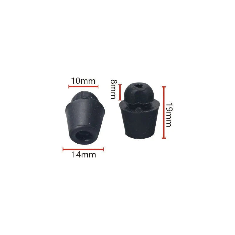 Ten rubber automotive buckle shock absorber clips for vehicle vibration damping in colour X16