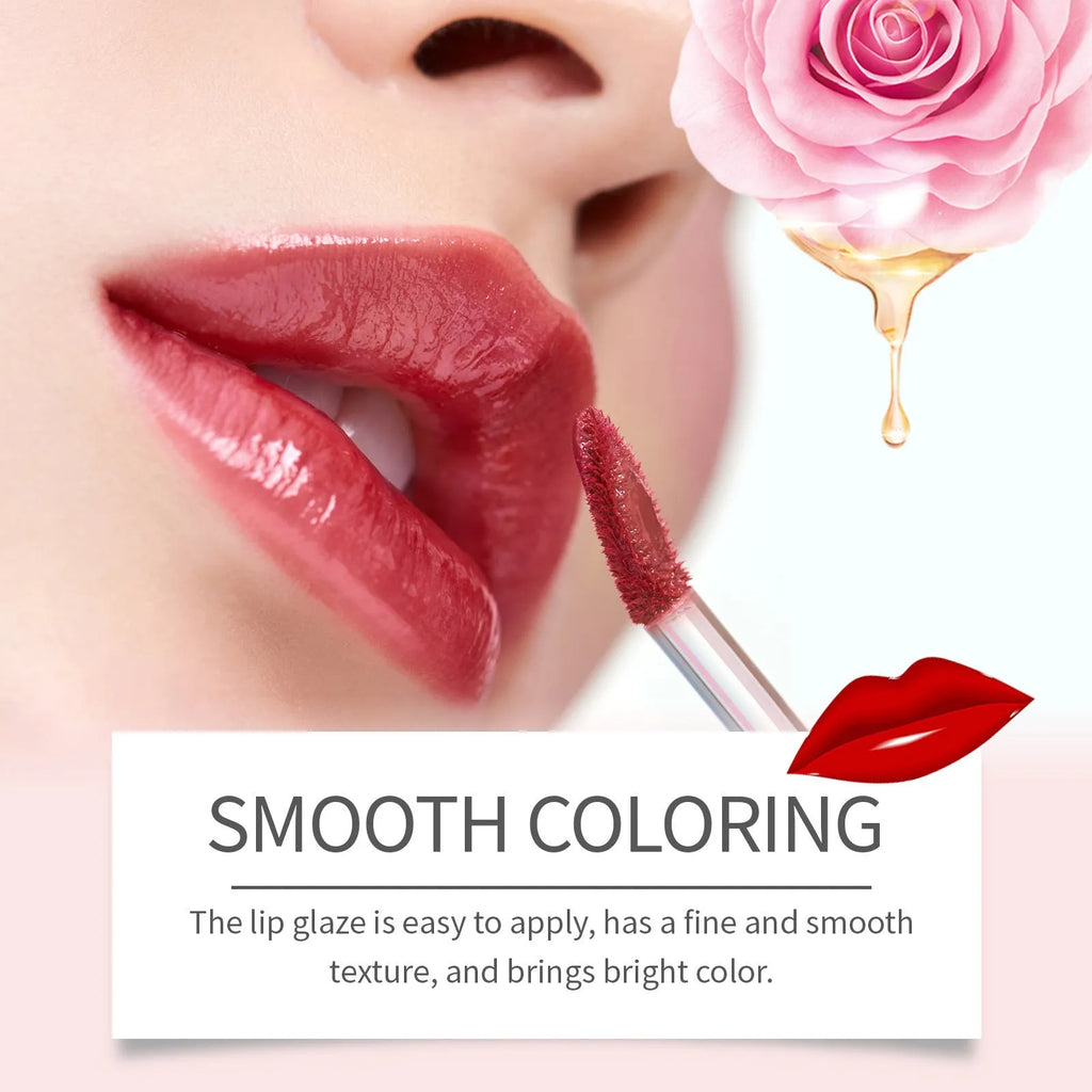 Double-headed lip liner and lip lacquer pen in a case, showing two colour-coordinated tips.