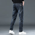 Slim straight casual trousers in polyester fabric with micro-elasticity for summer street fashion wear