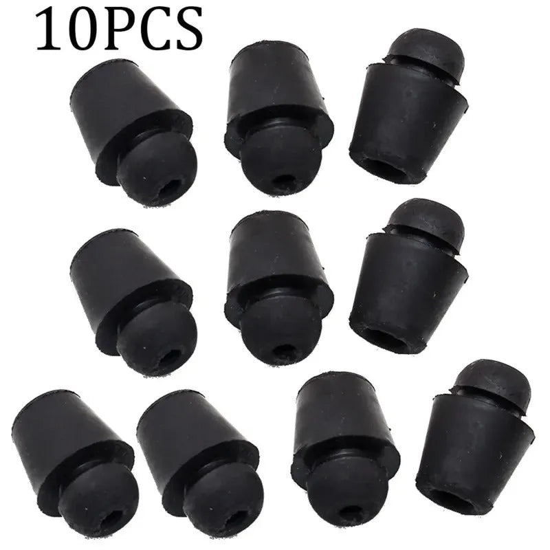 Ten rubber automotive buckle shock absorber clips for vehicle vibration damping in colour X16