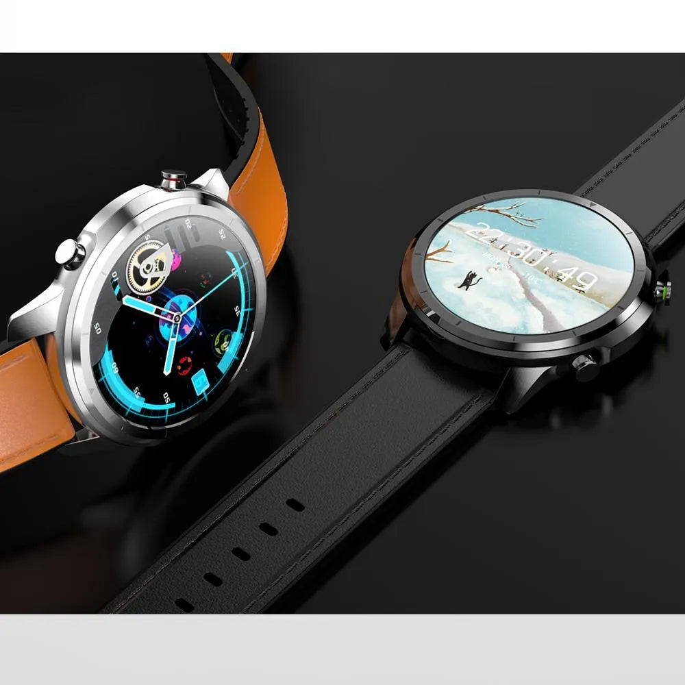 LEMFO LF26 smart bracelet with 1.3-inch display showing touch and button operation in black colour