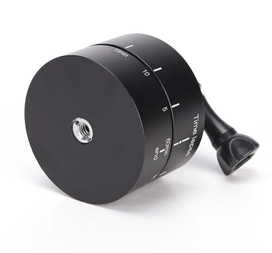 360-degree auto rotate camera tripod head for timelapse photography with Lapse compatibility