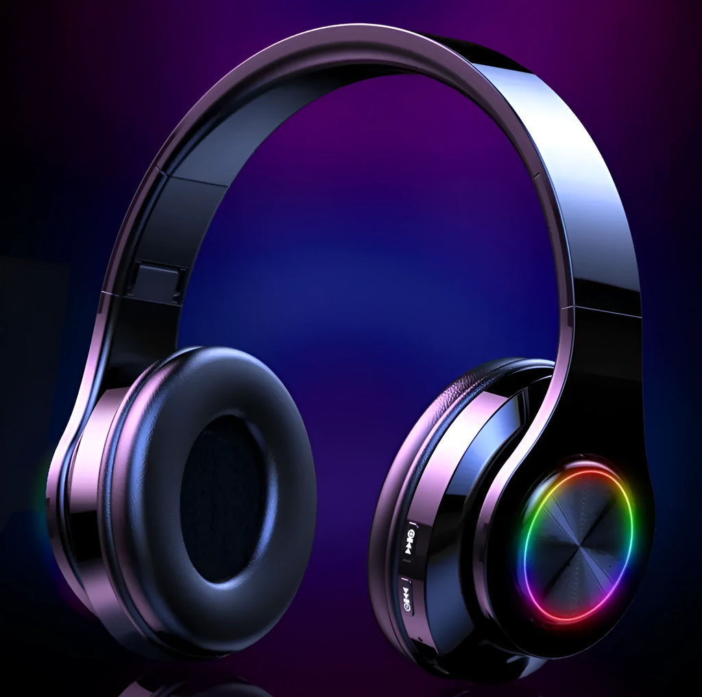 T6 wireless Bluetooth stereo headset with microphone for hands-free calls and music playback
