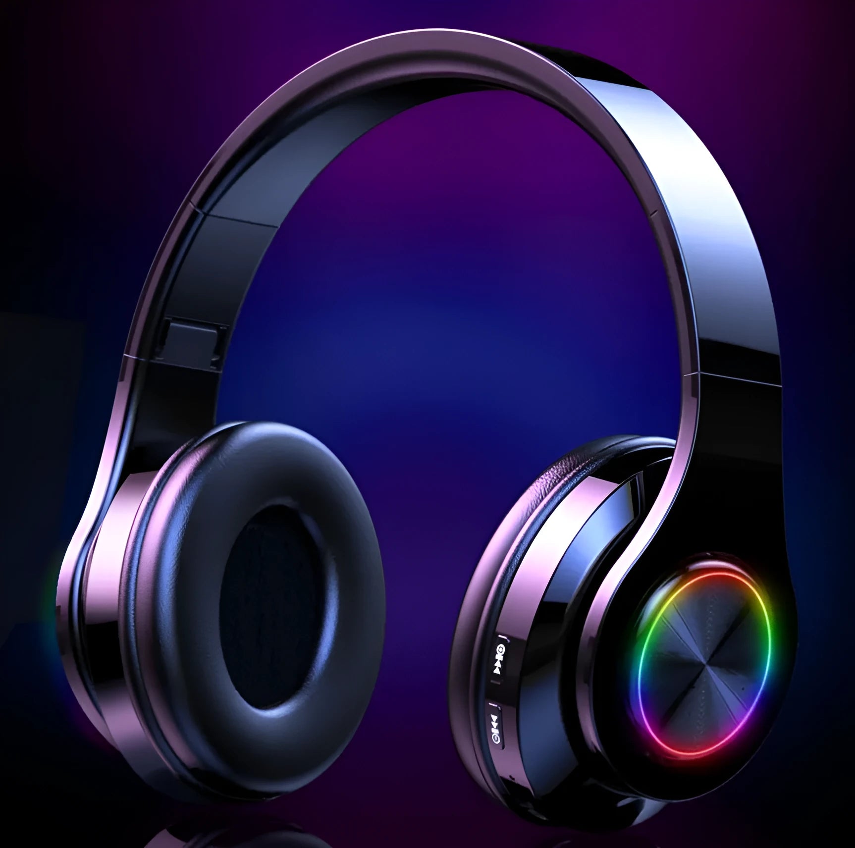T6 wireless Bluetooth stereo headset with microphone for hands-free calls and music playback