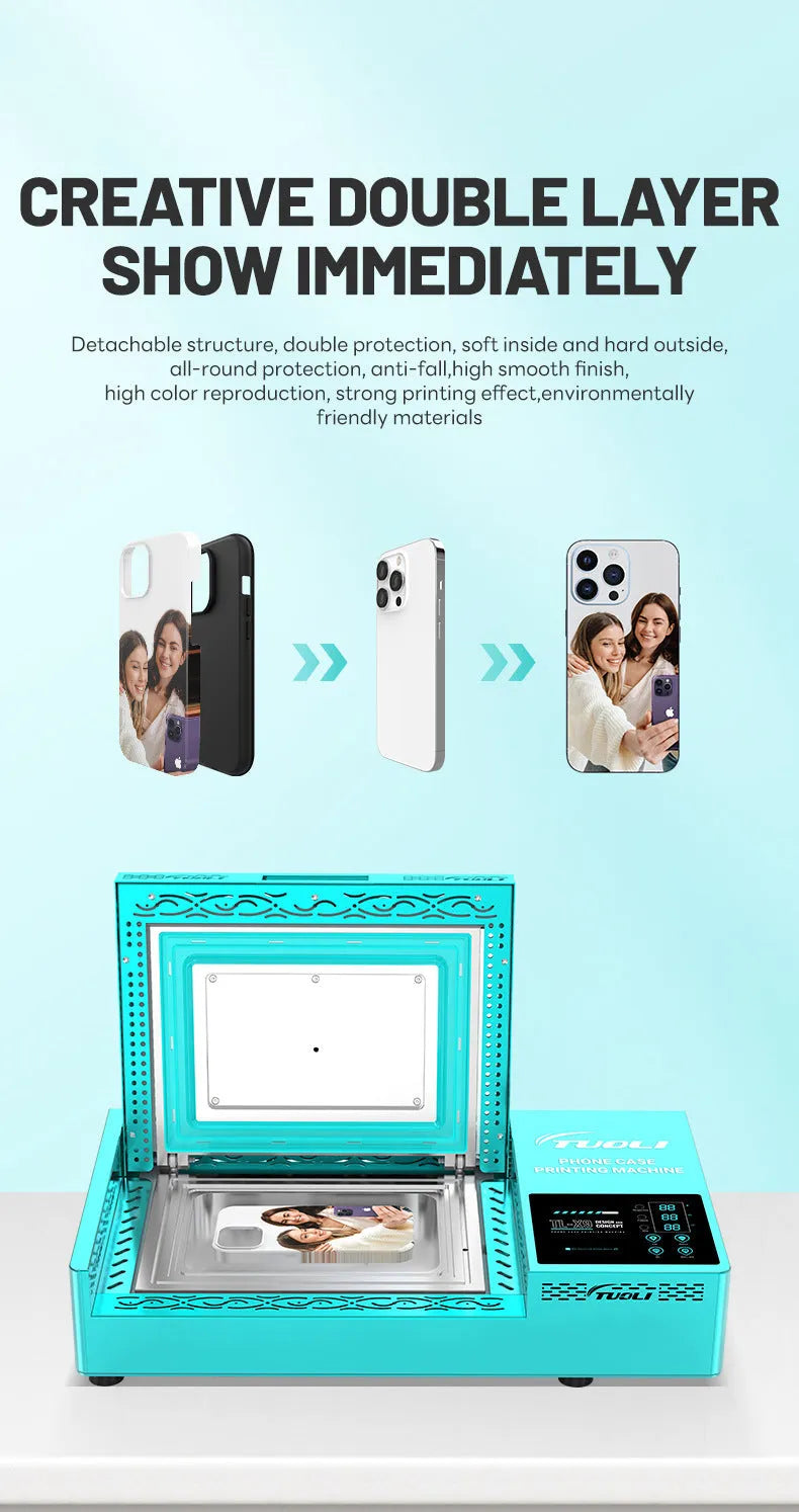 Metal phone case transfer printing machine for multiple mobile brands