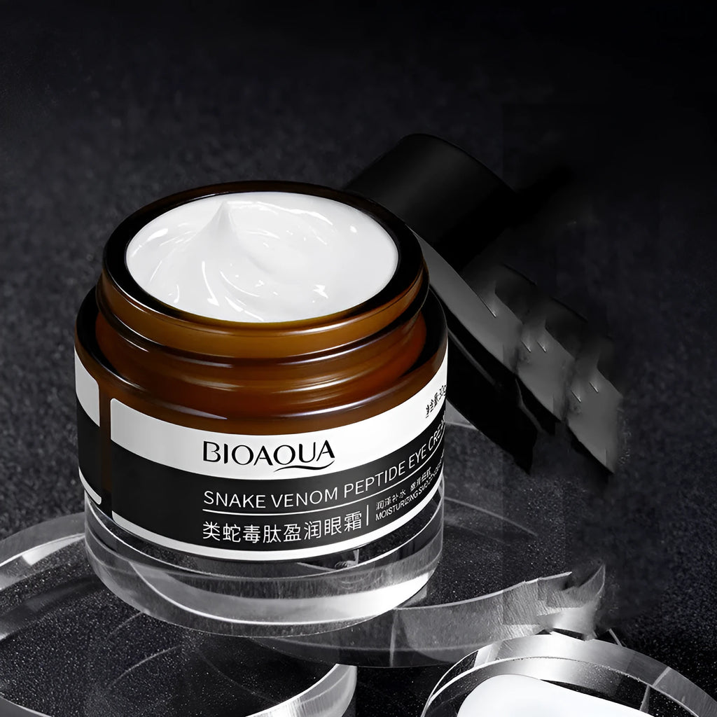 30g jar of peptide firming eye cream for dark circle treatment and skin nourishment