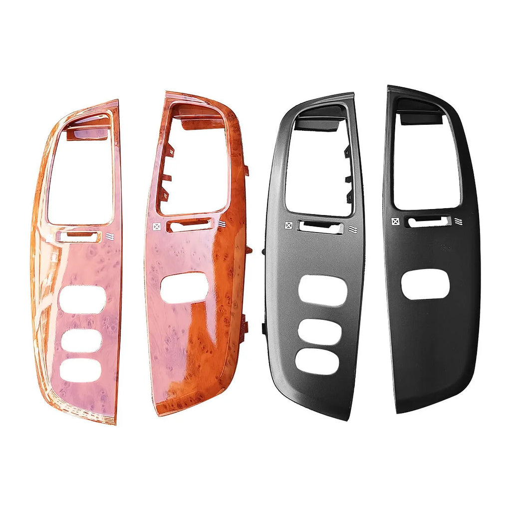 Peach wood coloured ABS plastic air outlet panel for 86mm x 86mm electrical openings.